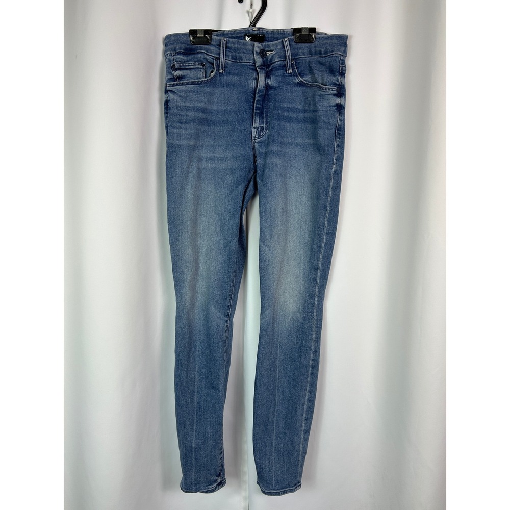 MOTHER The Looker Ankle We The Animals Blue Skinny Jeans High Rise 29